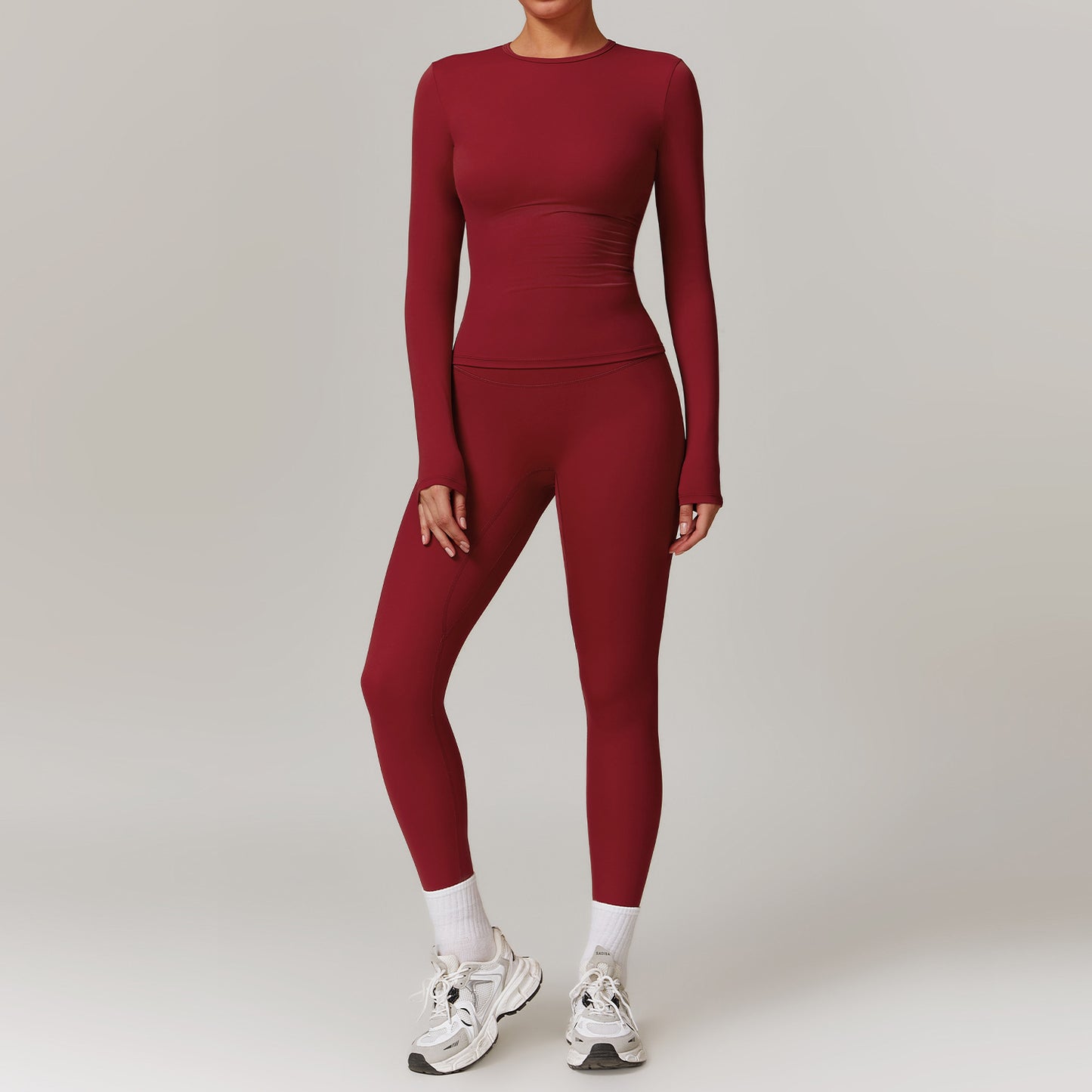 Tight-fitting Brushed Quick-drying Yoga Suit - Fit Nexus