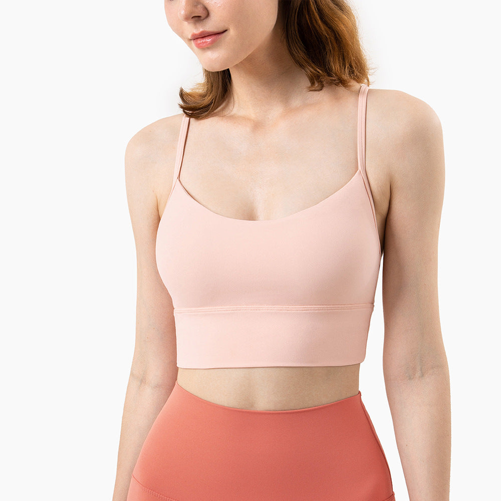 Vest-Style Nude Sling Yoga Bra - Fit Nexus