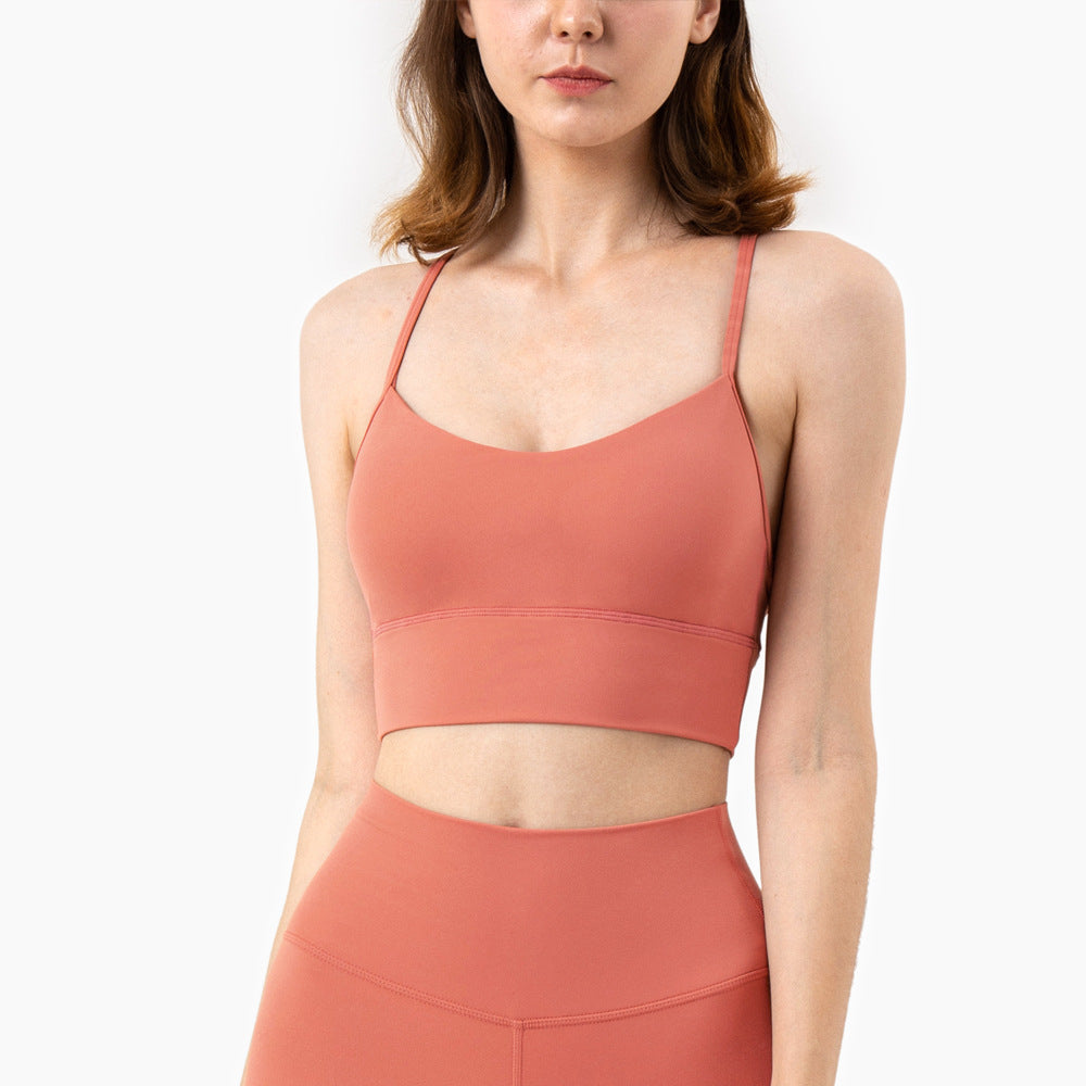 Vest-Style Nude Sling Yoga Bra - Fit Nexus