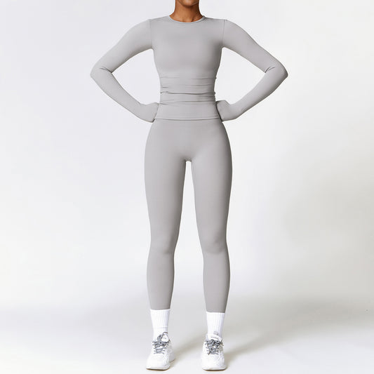 Tight-fitting Brushed Quick-drying Yoga Suit - Fit Nexus